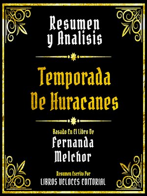 cover image of Resumen Y Analisis--Temporada De Huracanes